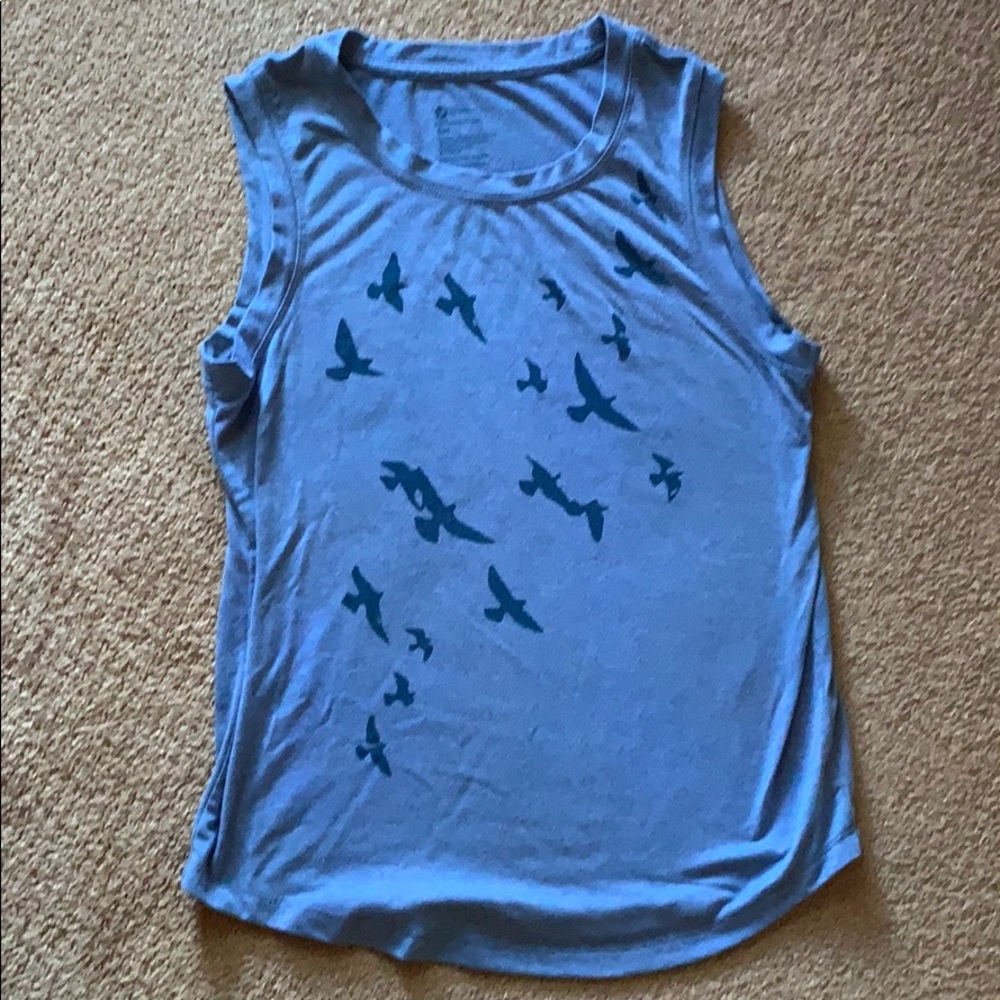 Oiselle Bird Tank - Blue - Small